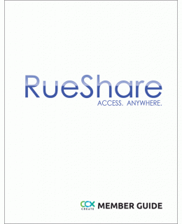 CCX Create RueShare Member Guide