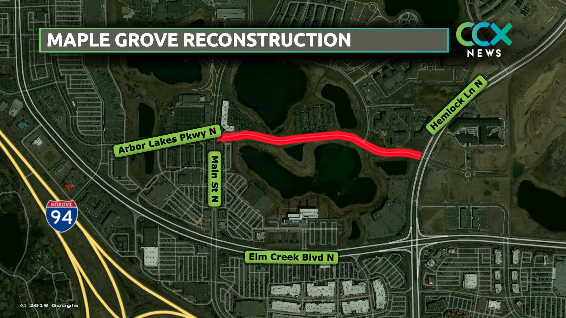 Arbor Lakes Parkway Closed for Reconstruction CCX Media