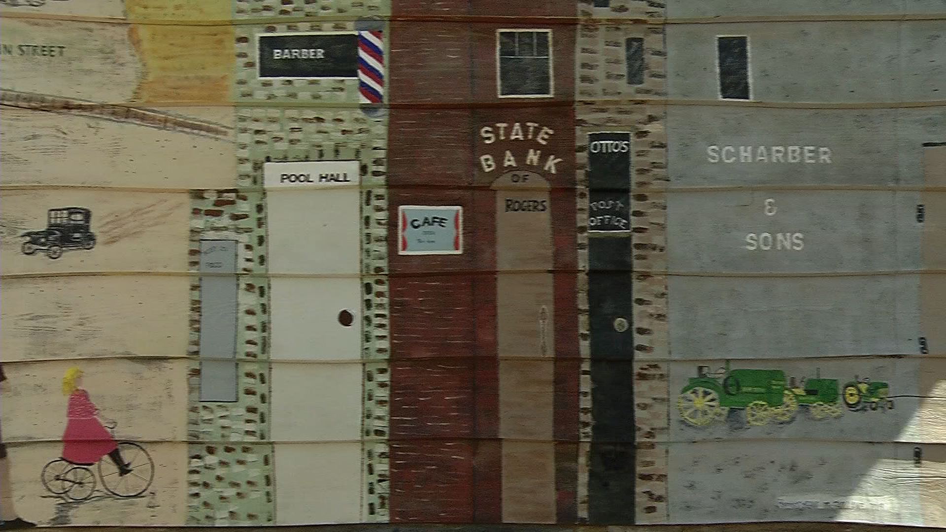 Mural by Maple Grove Artist Honors Rogers' Past. CCX Media