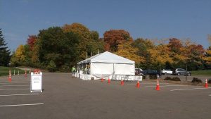 Plymouth Voting Tents