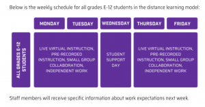 BCCS School Schedule