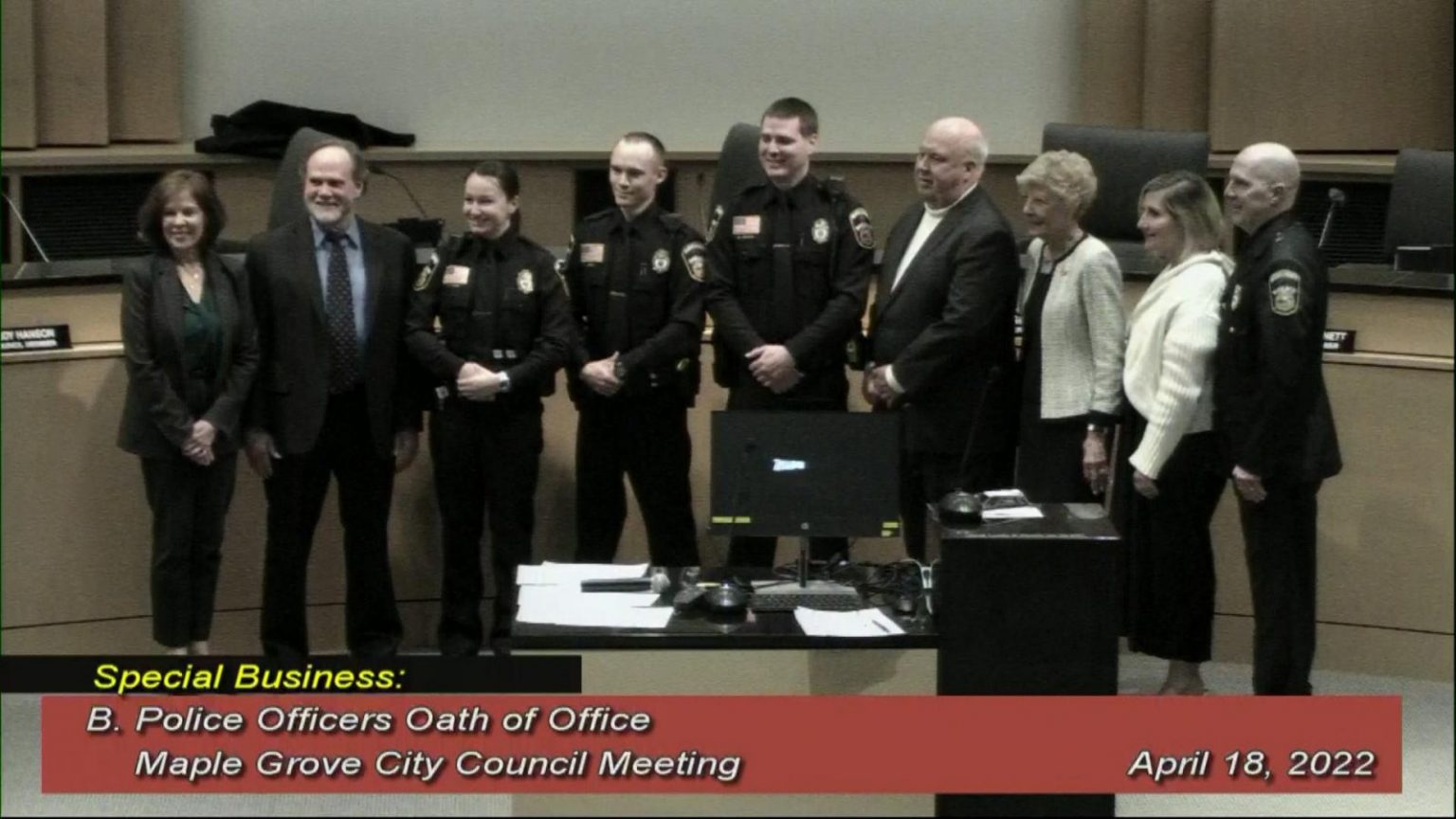 Maple Grove Swears In Three New Police Officers CCX Media