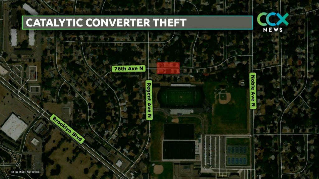 fleeing police brooklyn park catalytic convert theft