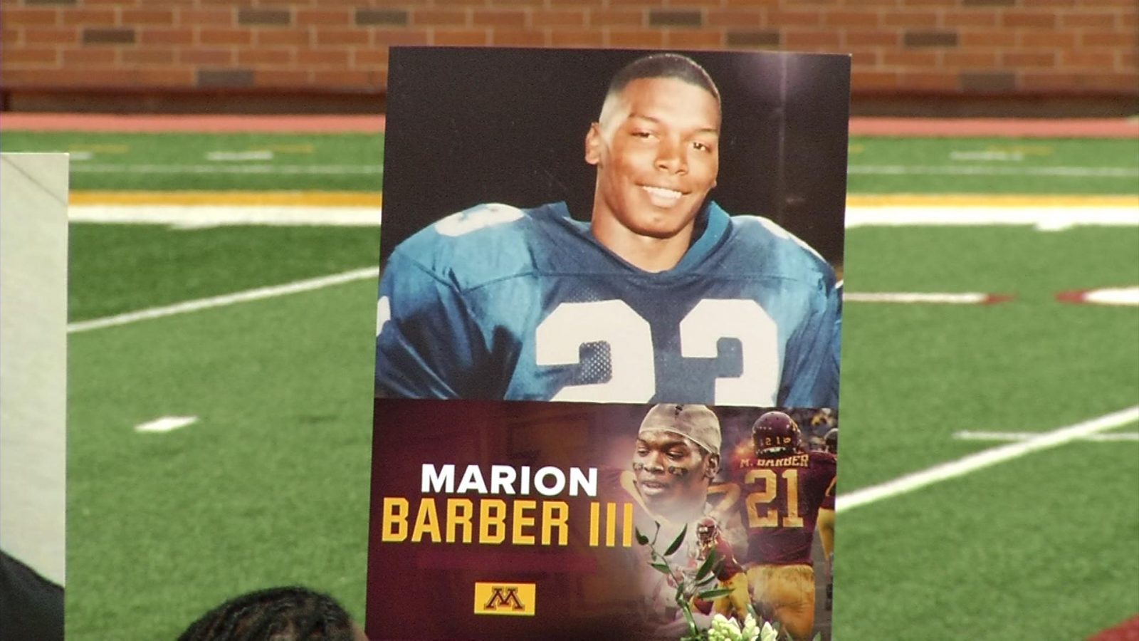 Marion Barber III Remembered at U of M - CCX Media