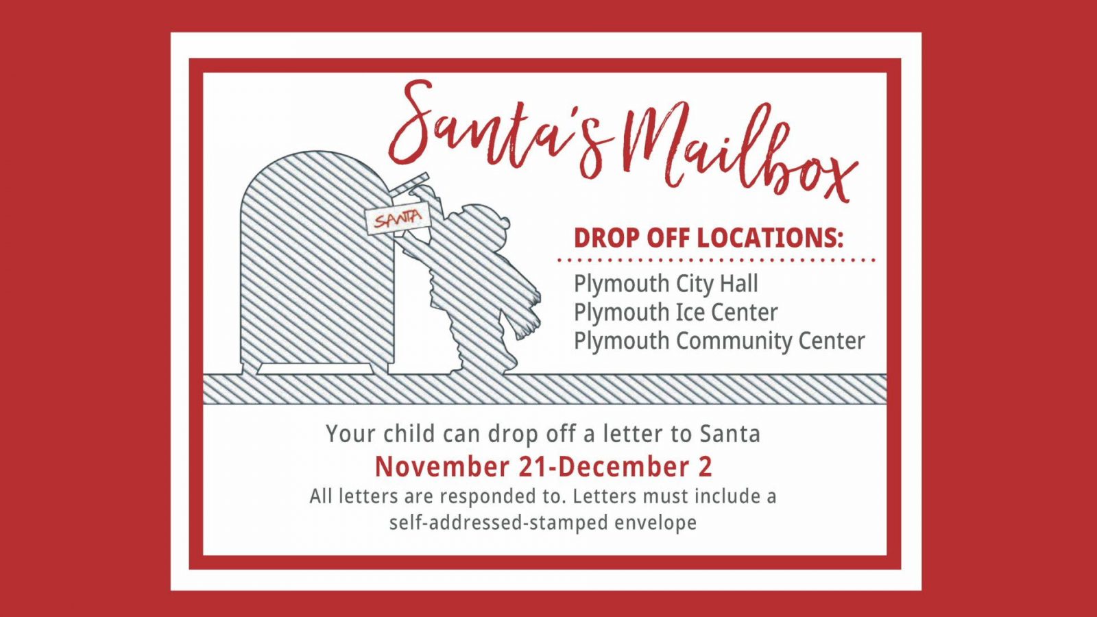 Santa's Mailbox in Plymouth