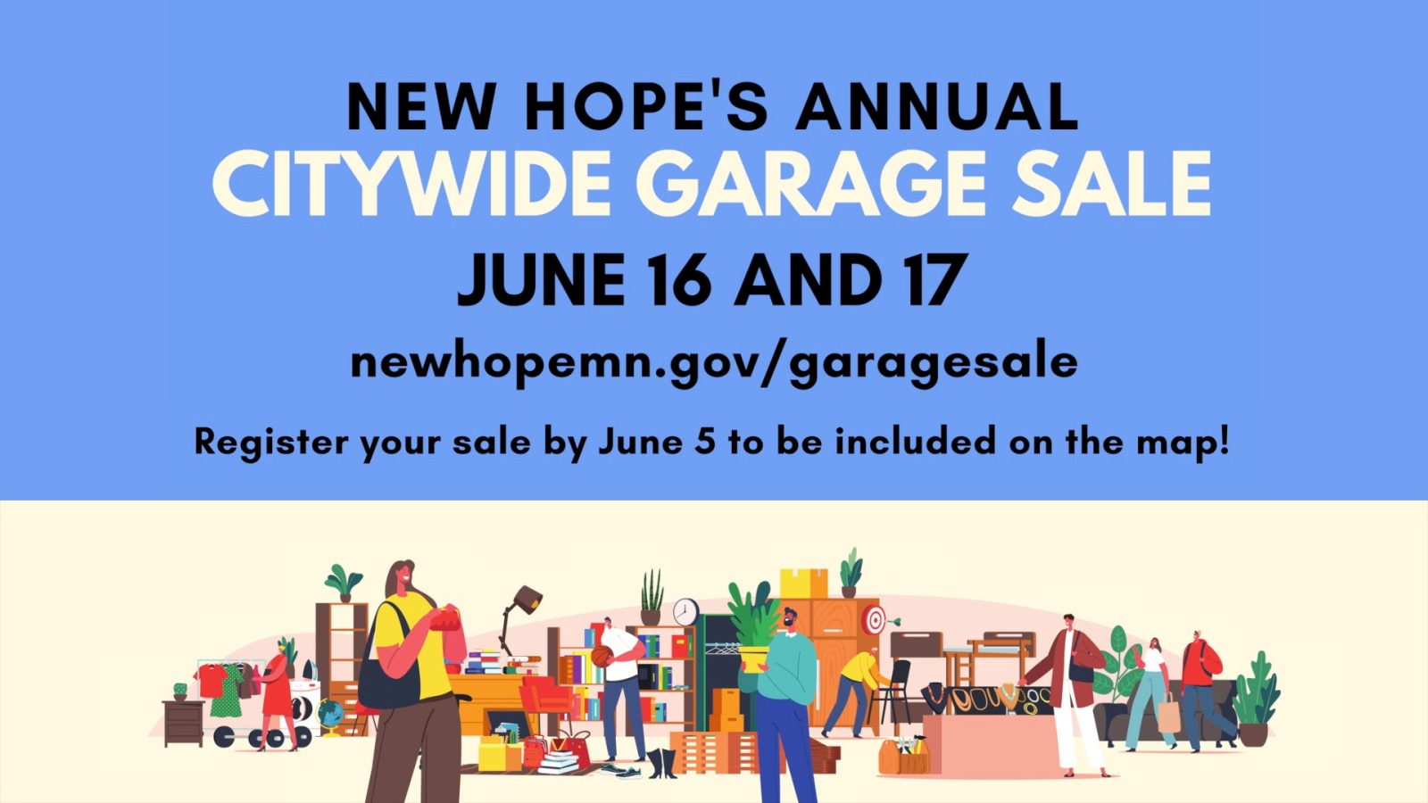 New Hope Citywide Garage Sale date information