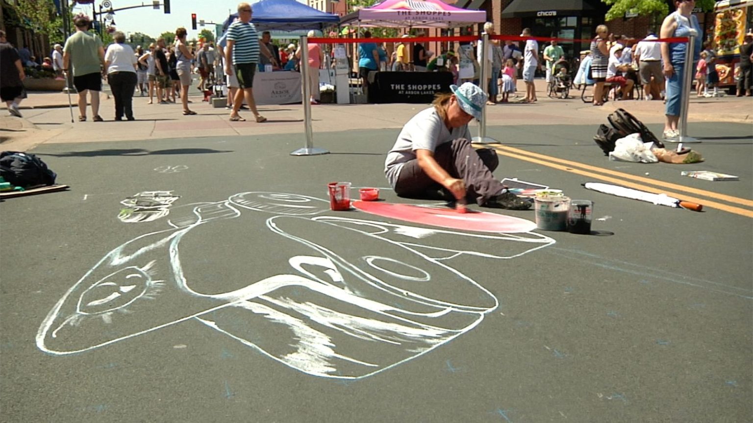 Chalkfest Once Again Transforms Maple Grove's Main Street This Weekend