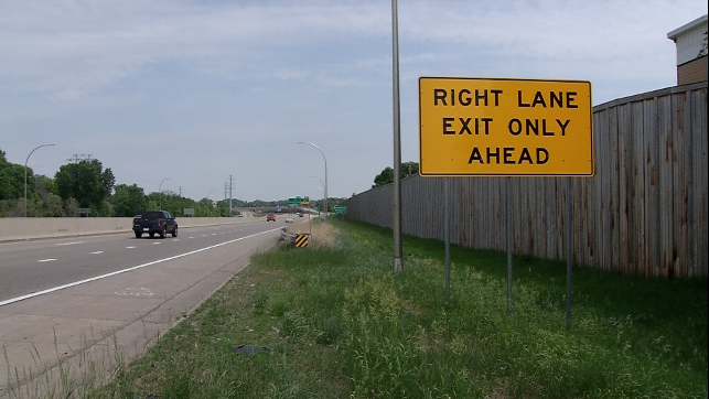 mndot exit signs