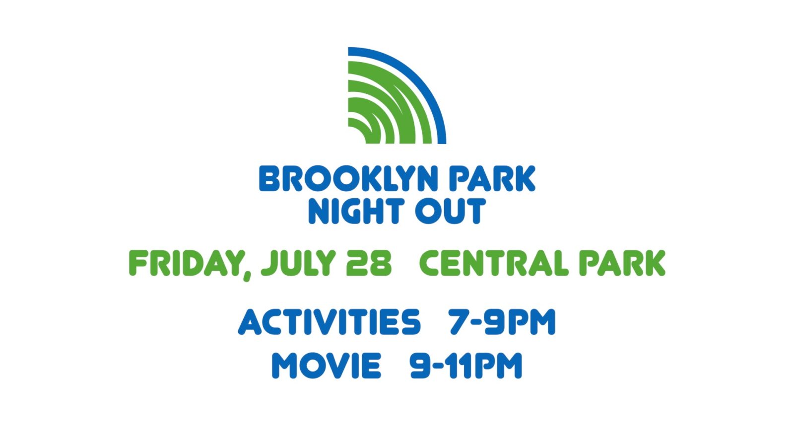 Brooklyn Park Night Out date and times