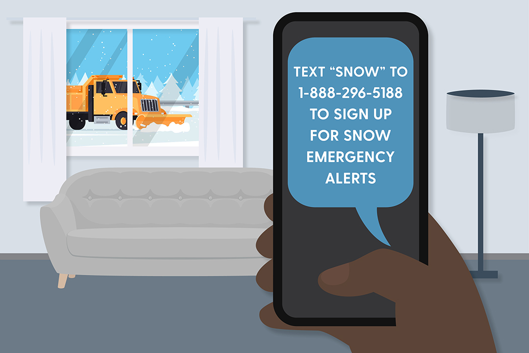 Plymouth text alerts snow