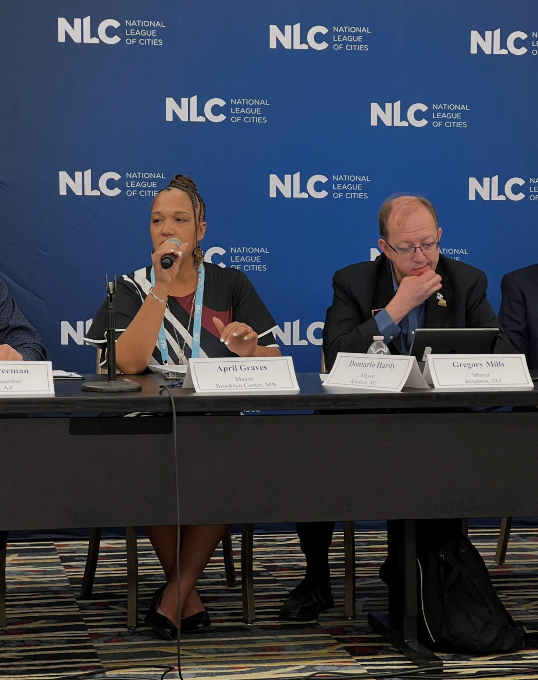 Brooklyn Center Mayor April Graves recently spoke as part of a panel during the National League of Cities conference in Washington, D.C.