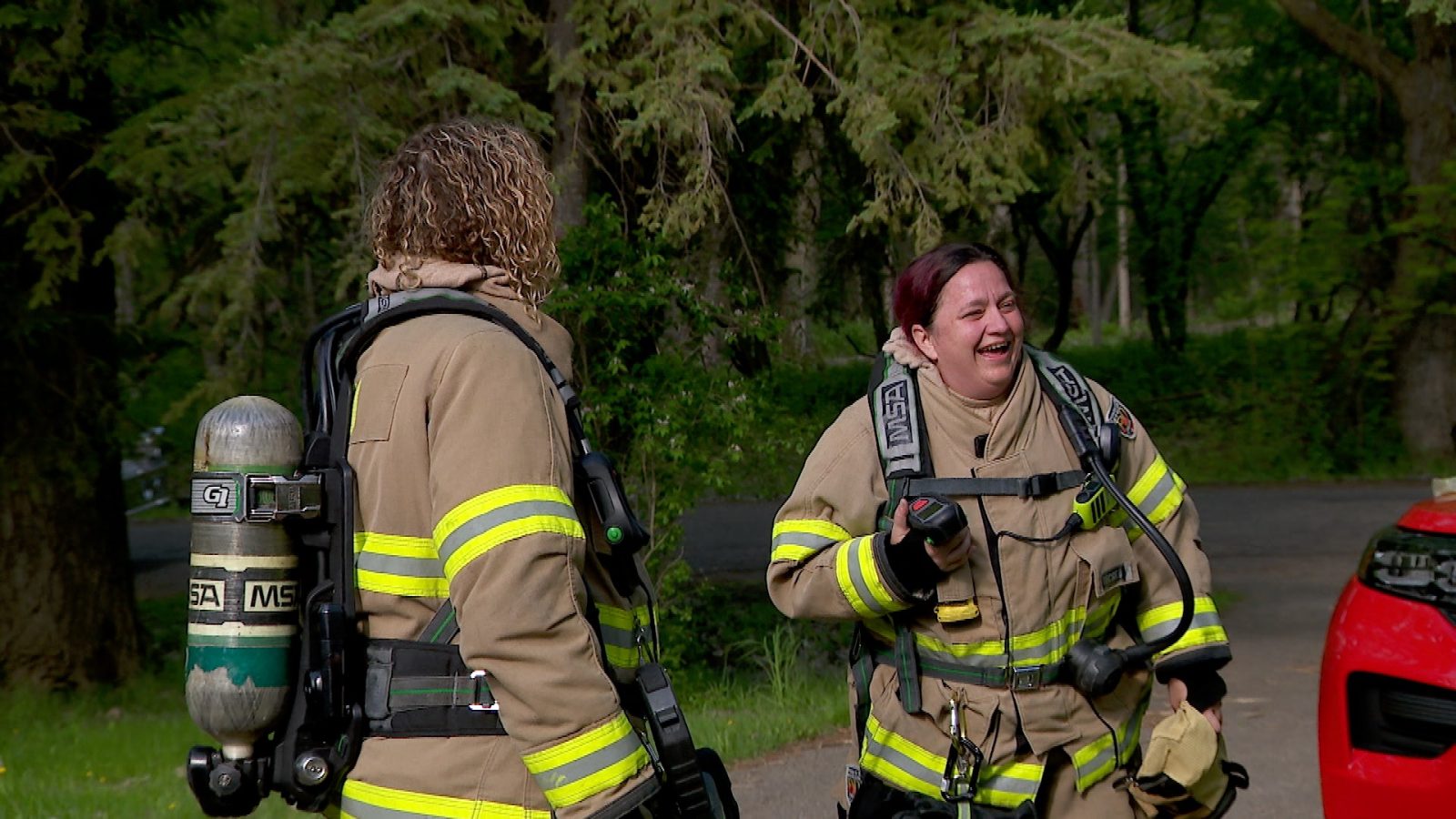Maple Grove firefighting women