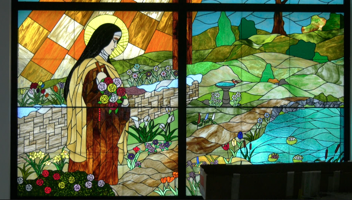 saint therese corcoran stained glass 