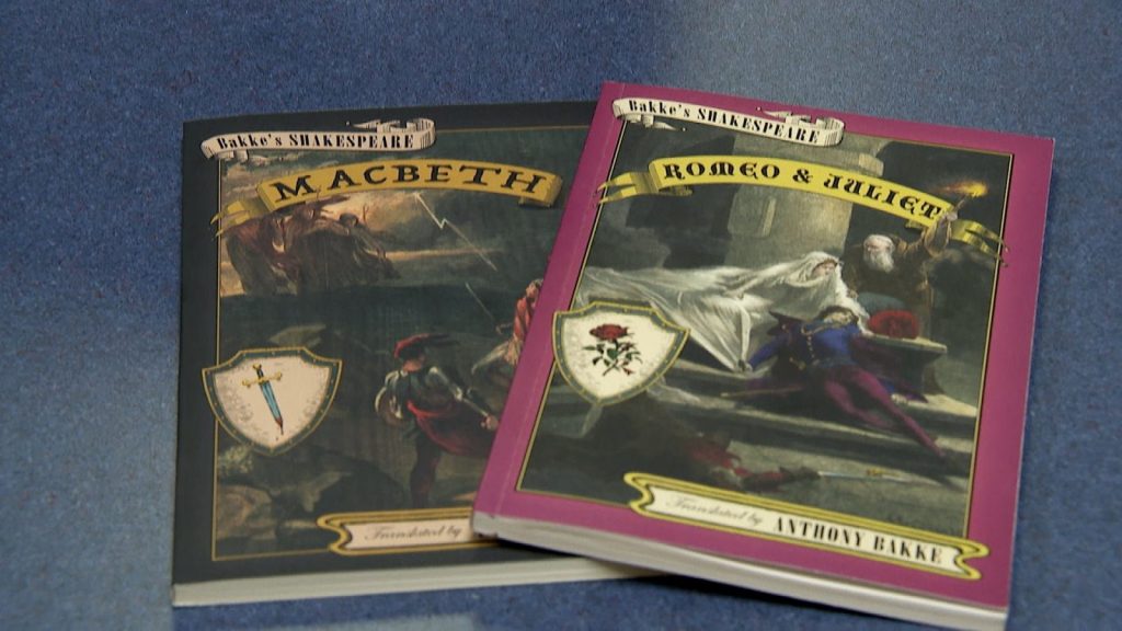 two books, Macbeth and Romeo and Juliet translations
