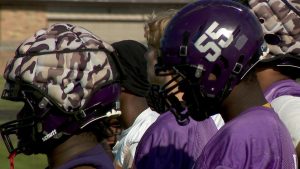 Brooklyn Center football practice