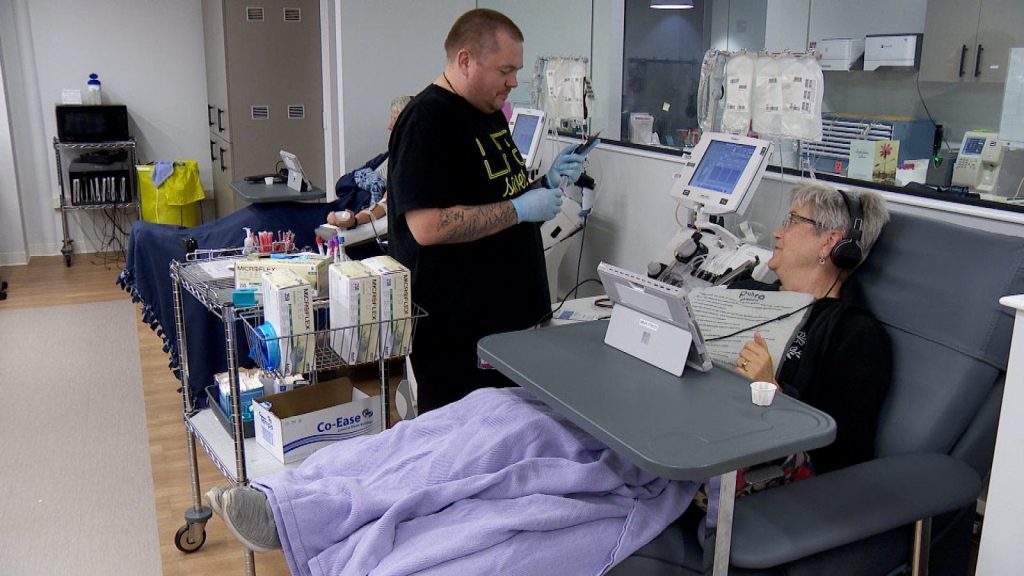 Person donating blood