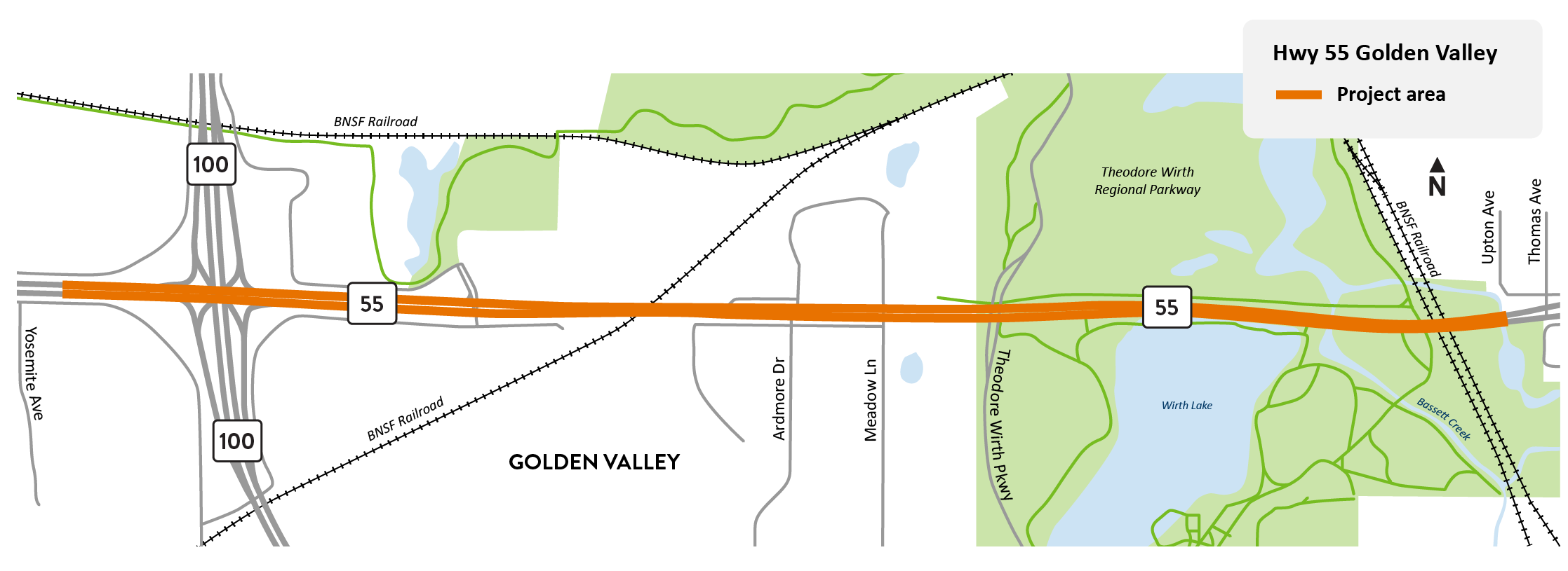 road construction map
