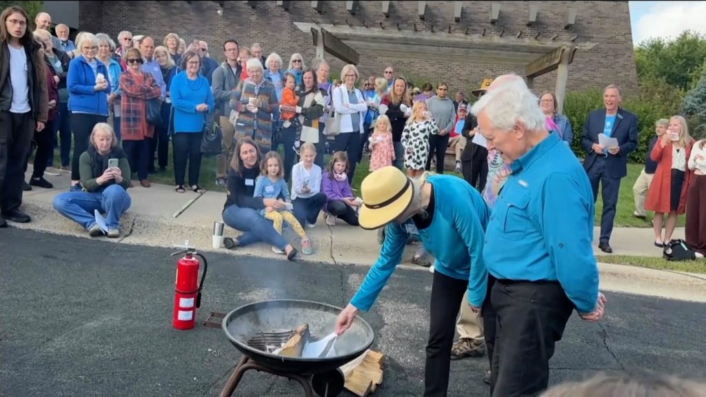 mortgage burning ceremony in parking lot