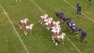 Brooklyn Center football game action vs. St. Croix Lutheran