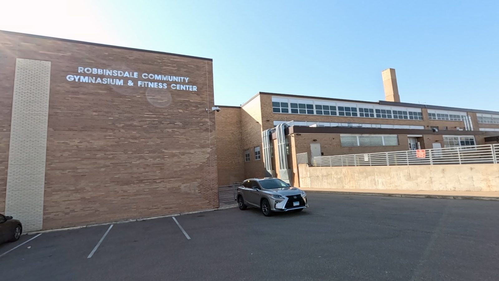 exterior of the Robbinsdale Community Gym