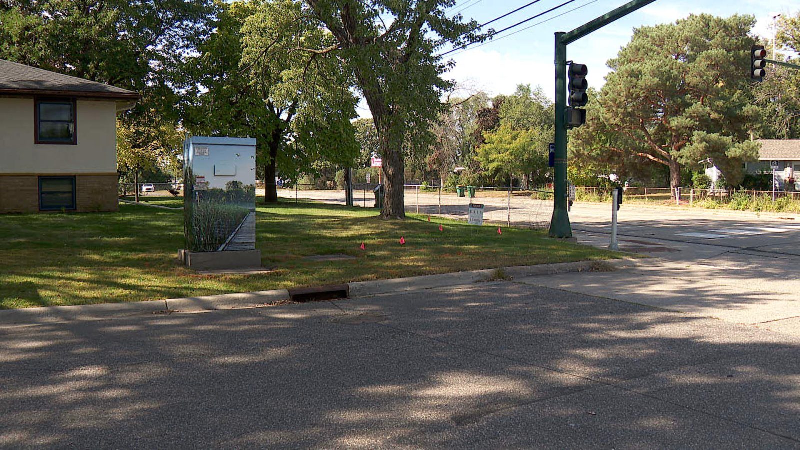 utility cabinet decorated with a photo wrap