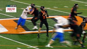 Osseo football game action versus St. Michael-Albertville on October 24, 2025