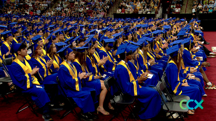 wayzata high school students at their commencement ceremony at the university of minnesota