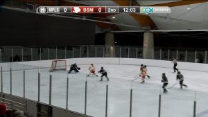 Benilde-St. Margaret's Girls Hockey action versus Minneapolis on November 13, 2025