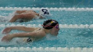Maple Grove girls swimming finish