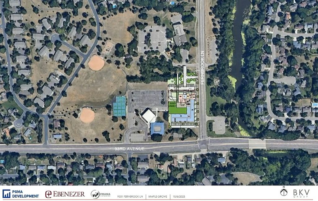 Maple Grove Senior Housing map of site
