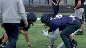 Totino-Grace football practice on November 4, 2025