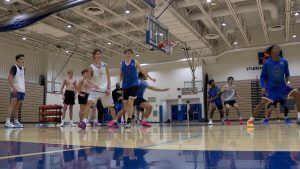 Wayzata boys basketball practice on November 24, 2025