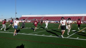 Maple Grove football practice on November 3, 2025