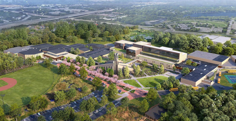 an overhead view of Breck