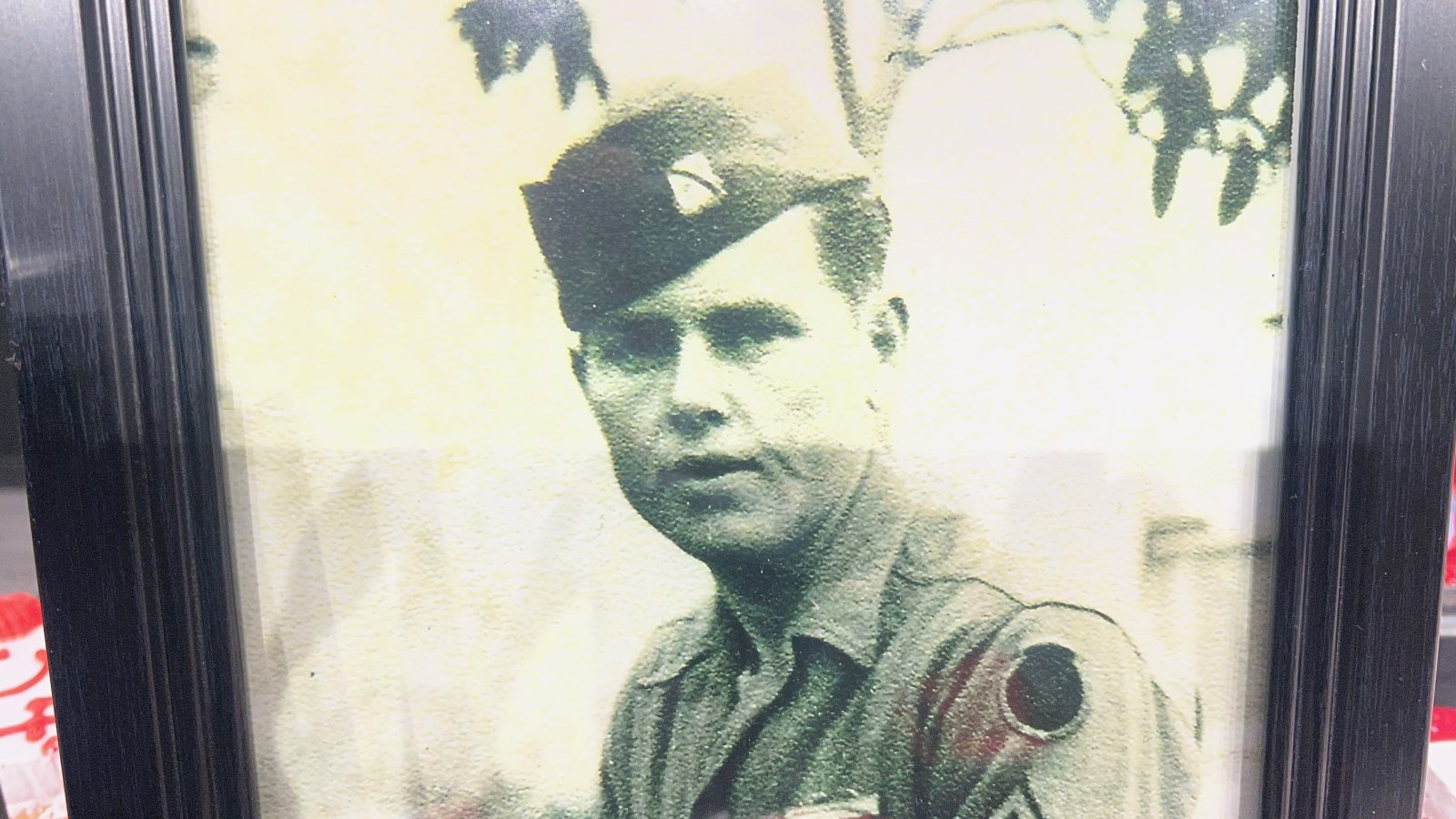 a photo of a young solider
