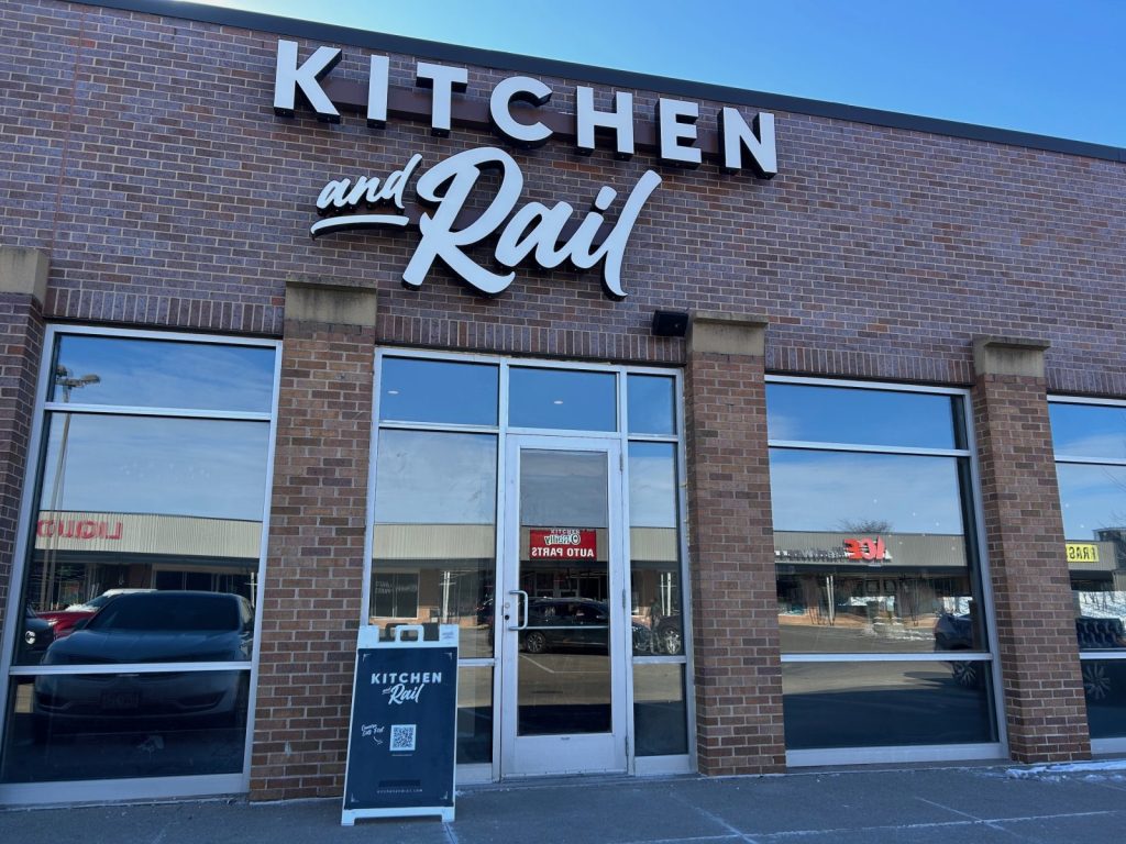 exterior of kitchen and rail restaurant in golden valley