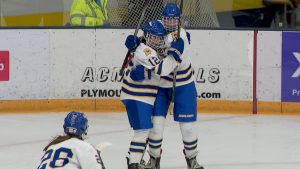 Wayzata girls hockey goal