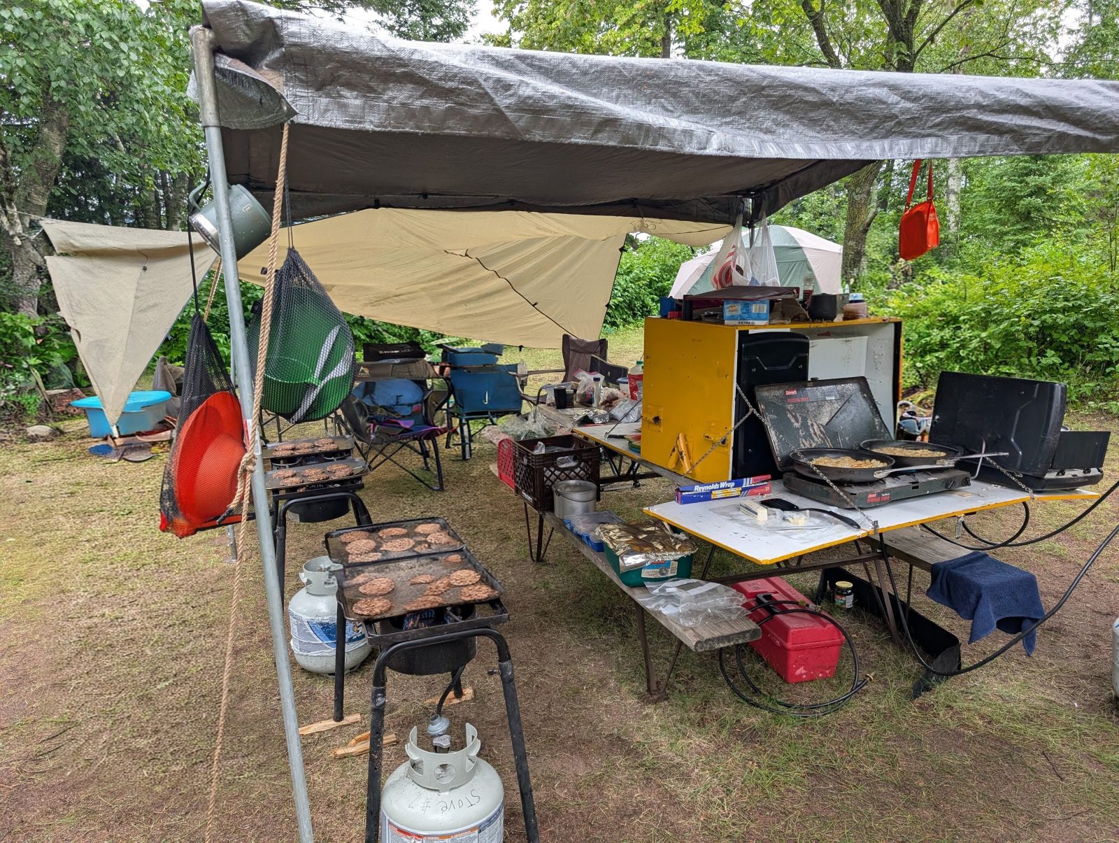 a photo of camping gear