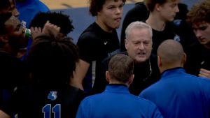 Hopkins boys basketball coach Ken Novak, Jr.