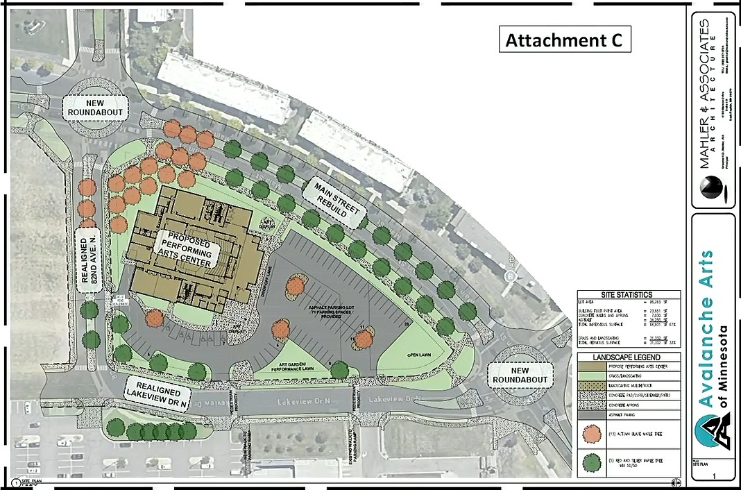 Maple Grove Performing Arts Center location map