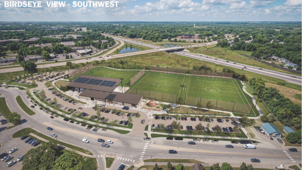 Rendering of the Plymouth Regional Sports Complex on the site of the former Four Seasons Mall.