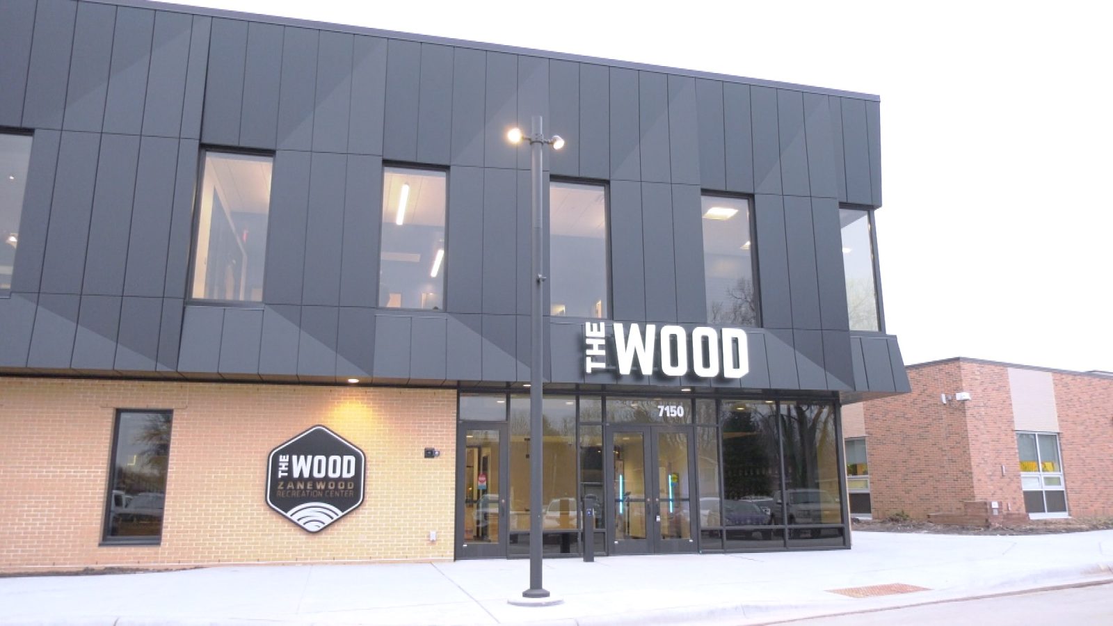 exterior of the new teen center in Brooklyn Park