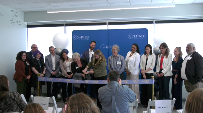 ribbon cutting ceremony at compass health in Golden Valley