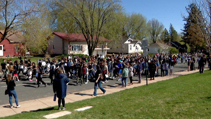 FAIR School Crystal holds final "Parade of Honor" for students.