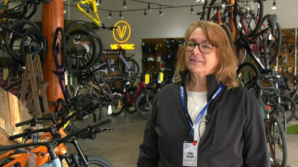 Trailhead Cycling owner Pam Sayler.