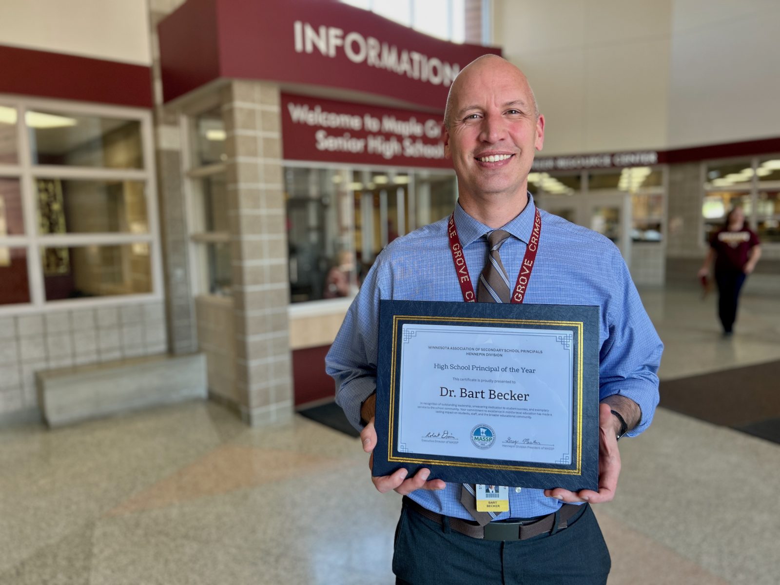 Maple Grove Senior High's Bart Becker Named Principal of the Year