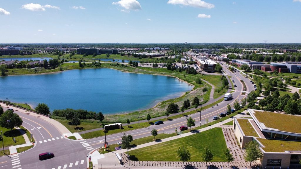 main street in maple grove between Arbor Lakes Parkway and Lakeview Drive is the new home of chalkfest 2026